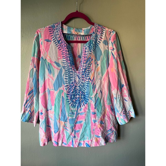 Lilly Pulitzer Boho Silk Top - Picture 1 of 3